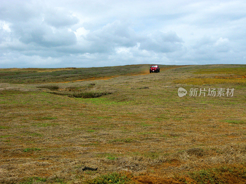 ATV Off道路在夏威夷大岛地形